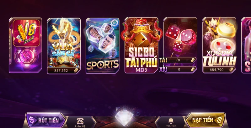 Khám phá 4 sảnh đổi thưởng đỉnh cao của cổng game 