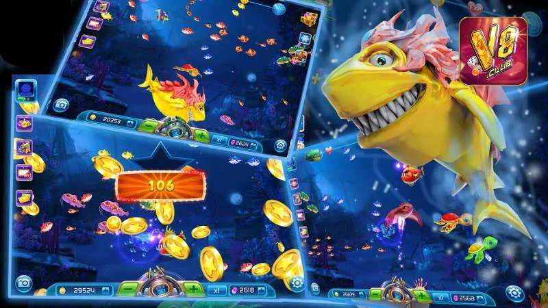 Luật chơi game săn cá ăn xu tại V8Club